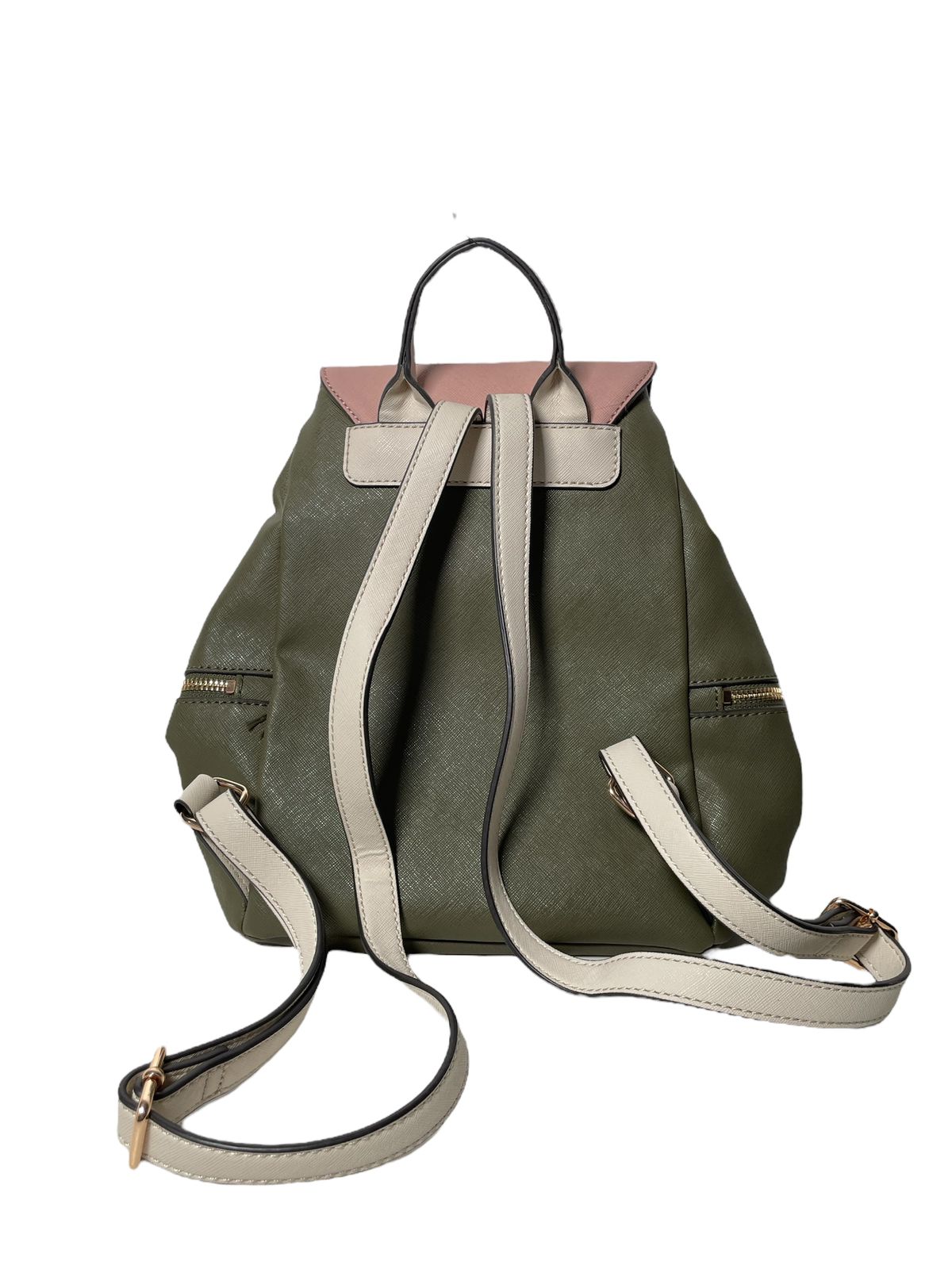 Mochila Guess Verde Militar con Rosa⭐⭐⭐⭐⭐