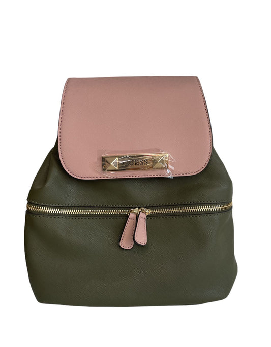 Mochila Guess Verde Militar con Rosa⭐⭐⭐⭐⭐